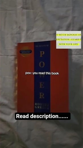 """Day : 5 5 th law of 48 laws of power💪⚡"""" Read description📖. .............