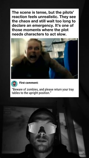 Zombies Break Loose on the Plane World War Z