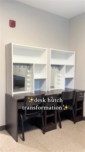 Dorm Decor at its Finest 💅 on Instagram: "Comment “HUTCH” to receive a direct link to my favorite 3 desk hutches on Amazon❤️ Here’s an elevated version of your caption that keeps it fun, stylish, and focused on functionality — perfect for your dorm audience: A desk hutch is the ultimate dorm upgrade — it adds instant style and gives you the perfect space to show off your cute decor, photos, and essentials. Small space, big impact! Check the link in my bio to make your dorm pretty! Creds: tt - _