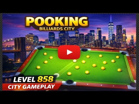 🎯 Epic Wins in Pooking Billiards City | Level 858 Gameplay 🎱 Must Watch!