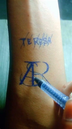 How to connect letters to form a logo name #namearts #tattooideas #logomaker