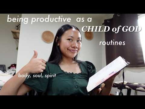 Getting back into routine as a CHILD OF GOD together🪞💡📚🌤️