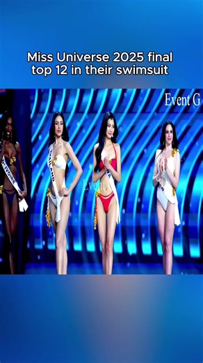 Miss Universe 2025 final | Top 12 in their swimsuit #beautyqueen #missuniverse #model #swimsuit #missuniverse2025