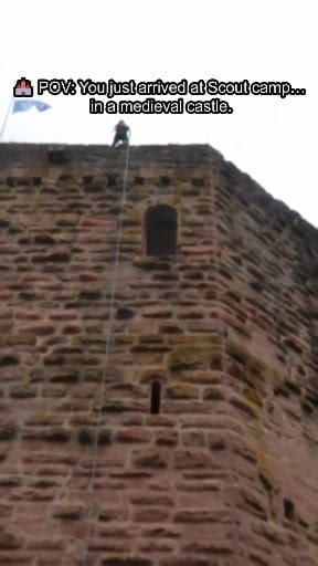 53K views · 739 reactions | Real Scout Camp. Real Castle. Unreal Experience. #POV #ScoutTok #scoutingadventure #rieneck #germany #castlecamp #povs | Scoutadelic | Facebook