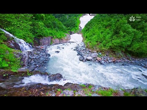 Relaxing Rushing river noise for sleeping. (Running Water Sounds)