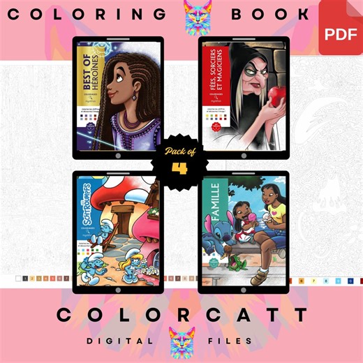 Disney Color by Number Coloring Book | 400 Pages PDF | Digital Disney Pack - Etsy