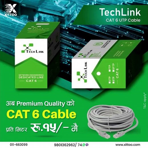 UTP CAT 6 Cable Box (305m) | High-Speed Networking Solution for Homes & Offices