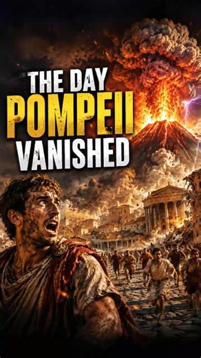 The Day Pompeii Vanished 🌋| Mount Vesuvius #shorts