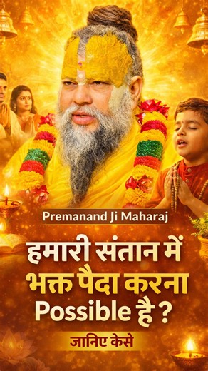Prem Anand on Instagram: "हमारी संतान में भक्त पैदा करना Possible है? जानिए कैसे #PremanandJiMaharaj #PremanandVachan #SpiritualReels #BhaktiMarg #SantVani #SanatanDharma #Vrindavan #RadhaNaamJap #ShriRadhaKripa #HindiReels #BhajanReels #DailyGyaan #PravachanReels #SelfRealization #InnerPeace #DivineWisdom #ShortVideo #MaharajPremanandJi #VrindavanRasMahima #KrishnaBhajan #AdhyatmikGyaan #SpiritualQuotes #GyaanKiBaat #MotivationalReel #TrendingNow"
