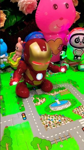 Iron man dancing on the dance floor