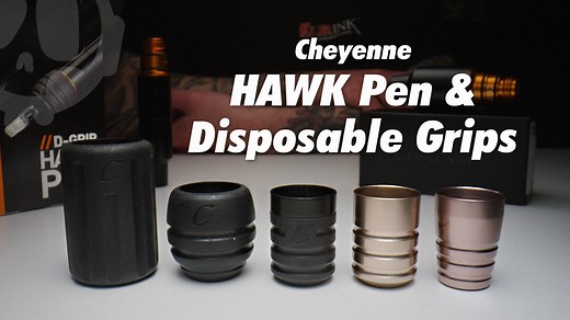 We unbox, set-up and review the Cheyenne HAWK Pen and Disposable Grips and talk you through their features. Available to order from Killer Ink Tattoo here: http://bit.ly/cheyenne-hawk-pen-disposable-grips The Cheyenne HAWK Pen Grips are the perfect extension for your Cheyenne Pen. Made from anodised aluminium, the HAWK Pen Grips are robust, ergonomic, lightweight, and easy to clean and cover for hygiene purposes. If you’re looking for a disposable solution, Cheyenne Professional Tattoo Equipment
