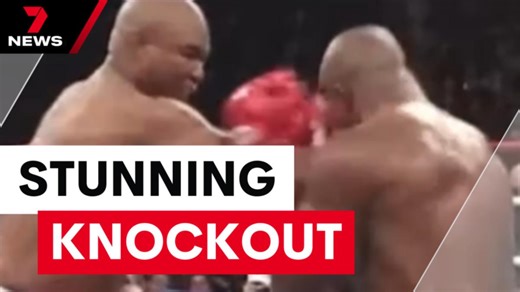 George Foreman's stunning knockout of Michael Moorer