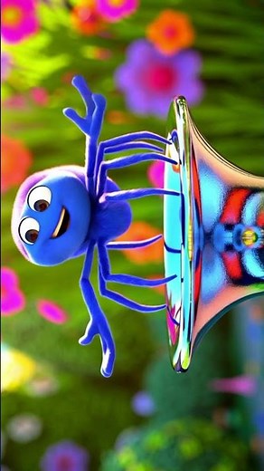 Incy Wincy Spider 🕷️ | Cute Cartoon Nursery Rhyme for Kids | Fun Kids Song #shorts #shortcartoon
