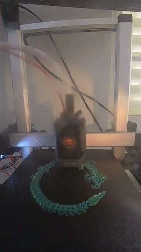 That 3D printed click-clack is the ultimate ASMR⚙️. #Satisfying #3dprinting #dragon #timelapse