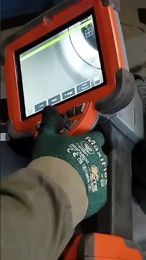 Engine borescope,inspection camera non-destructive way to inspect inside engine. #heavyequipment