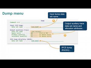 How to extract the CICS trace from a dump