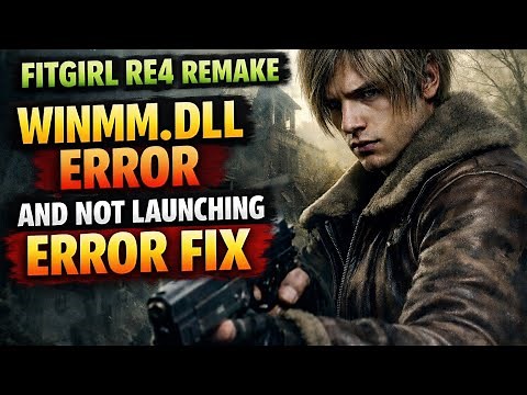RE4 REMAKE winmm.dll or not launching error fix| FITGIRL | RESIDENT EVIL 4 REMAKE ERROR FIX|