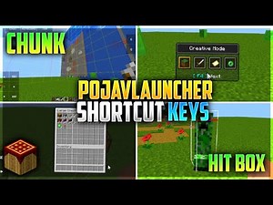 How To Use Shortcut Keys In Pojavlauncher | Pojavlauncher Custom Keys - Zoom,Chunk,Hit Box