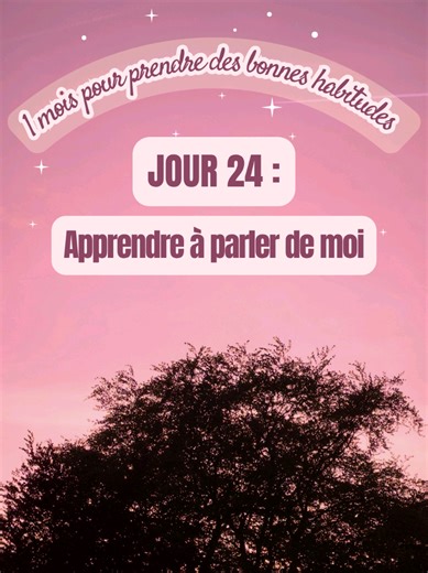 Défi : 1 mois pour reprendre des bonnes habitudes ✅ Après 4 mois de voyages et 2 mois de montages vidéos intensifs, il est enfin temps de retrouver un équilibre de vie.🪷🧘🏻‍♀️ Jour 24 / Habitude n°24 : Apprendre à parler de moi et à me présenter 🙋🏻‍♀️ Abonne-toi pour suivre mon défi et n'hésite pas à me dire en commentaire quelles nouvelles habitudes tu aimerais prendre 😉 #mentalhealth #bienetre #lovemyself #confianceensoi