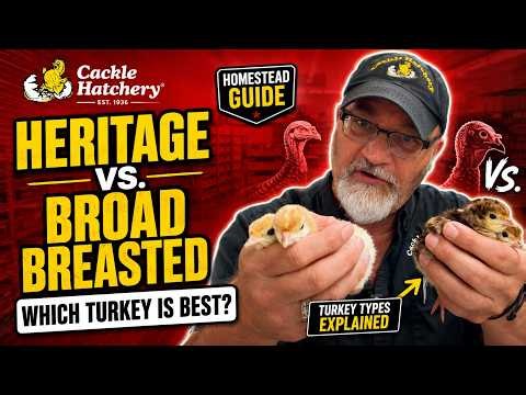 Heritage Turkeys vs. Broad Breasted Turkeys: Which Is Best for Your Homestead? 🦃Cackle Hatchery
