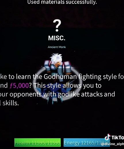 Blox Fruits Godhuman Combo Guide