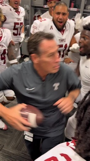 Big time win‼️ Big time vibes🕺 #TempleTUFF | Temple Football