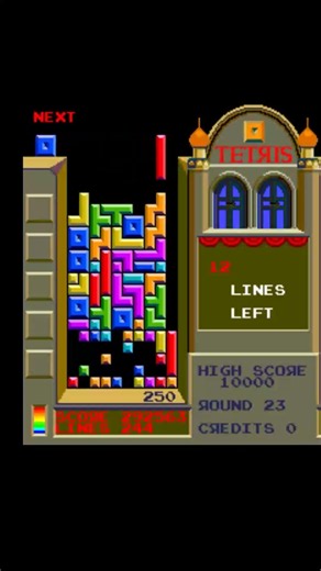 Tetris Level 23 – Classic Arcade Gameplay#shorts