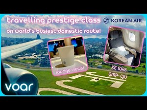 World’s busiest airline route! - Korean Air A330 PRESTIGE CLASS from Seoul to Jeju