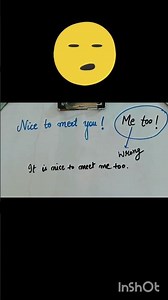 "How to reply to 'Nice to meet you' Correctly | English speaking tips"