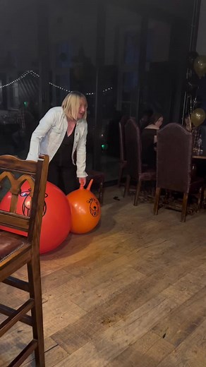 Space Hopper Fun: Sister Goals and Laughter