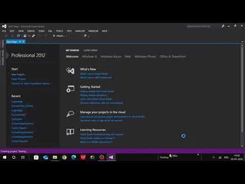 How to Make ASP.NET Website File in Visual Studio 2012?