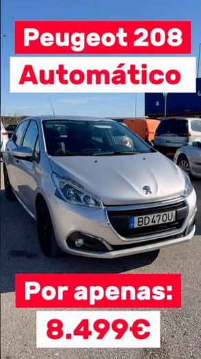 Peugeot 208 Automatic for sale in Portugal 🇵🇹