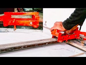 how to make manual tile cutter || diy tile cutter || welding for beginners
