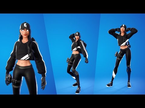 Ruby Shadows Skin showcase with popular Emotes & Dances | Ruby skin Combos