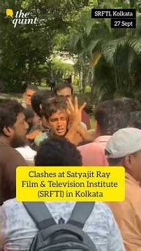 Clashes at Satyajit Ray Film & Television Instituten in Kolkata