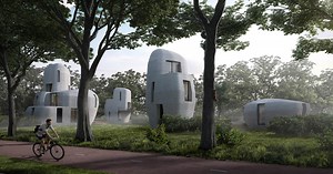 world's first 3D-printed concrete houses to be built in eindhoven, the netherlands