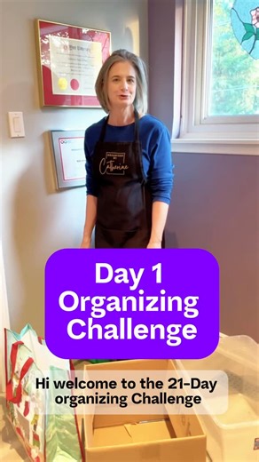 PROFESSIONAL ORGANIZER | It’s Day 1 of the 21-Day Home Organizing Challenge!!! Is your goal to get more organized in 2026? Follow Organized By Catherine for the... | Instagram