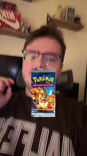 Let’s open up a base set pack! #pokemoncommunity #pokemonfilter #pokemontcgcommunty #pokemonbaseset #charizard