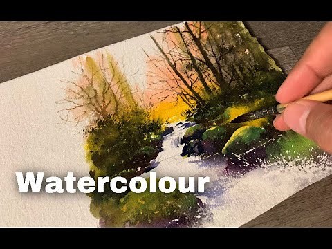 Easy Watercolor Painting Landscape