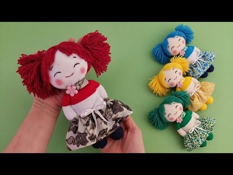 How to Make a Doll From Socks | Easy No-Sew Tutorial