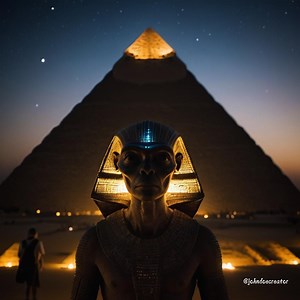 Cosmic Projection – Alien Light Mapping on the Great Pyramid Art Print - Etsy