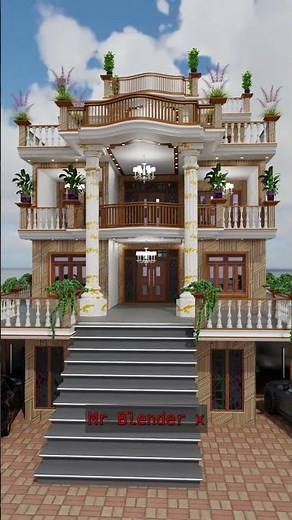 Modern Village House 🏡 Design #elevation #frontelevation #house #housedesign #home #song #hindisong