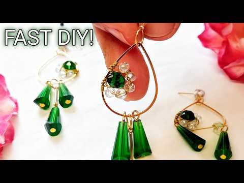 DIY Crystal Drop Earrings: Make Them FAST!