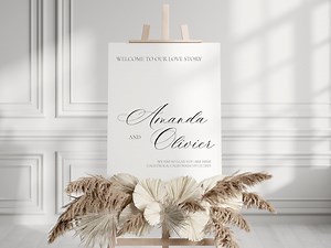 Elegant Calligraphy Wedding Invitations Template Set Editable Digital Download Wedding Stationery Printable Templates - Etsy