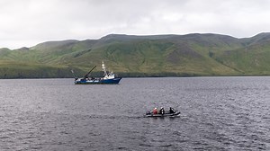 Stern of World War II U.S. destroyer discovered off remote Alaskan island by NOAA-supported scientists