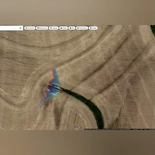 Secret Plane found on Google Earth | US Air Force B-2 stealth bomber is caught on Google Earth