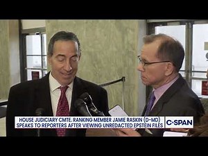 Rep. Raskin on Epstein Files, Department of Justice Cover-up and Redactions