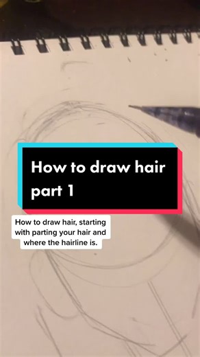 How to Draw Hair Part 1: Hair Parting Tutorial