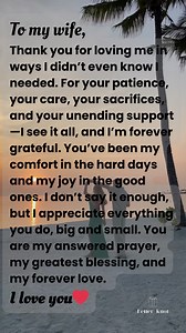 💌 To my wife, thank you for being my safe place, my biggest supporter, and my greatest blessing. Every sacrifice, every act of love, and every little thing you do—I notice it, I feel it, and I’m forever grateful. You are my answered prayer and my forever love. 🤍✨ #LetterKnot #WifeLove #ForeverWithYou #GratefulHeart #MarriageJourney #BlessedWithYou #LoveLetter #GodCenteredLove | Letter Knot