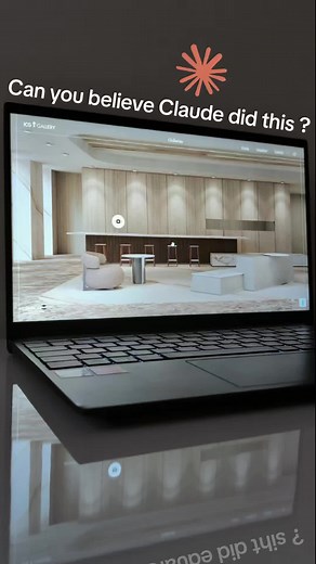 How I built with Claude 👇Academy in bio 🔗 CSS object-fit cover on full viewport images creates that immersive architectural photography experience Vanilla Tilt.js adds subtle 3D parallax to product cards on mouse move with zero WebGL needed Warm beige and charcoal two-color palette luxury brands use restraint because excess looks cheap Video autoplay muted loop behind the hero section creates motion without distracting from the product CSS scroll-snap turns each gallery room into a fullscreen